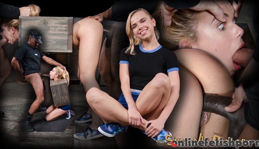 Sexuallybroken.com – Blue eyed blonde Alina West.. Alina West & Matt Williams & Jack Hammer 2015 Sloppy Blow Job On Black Cock